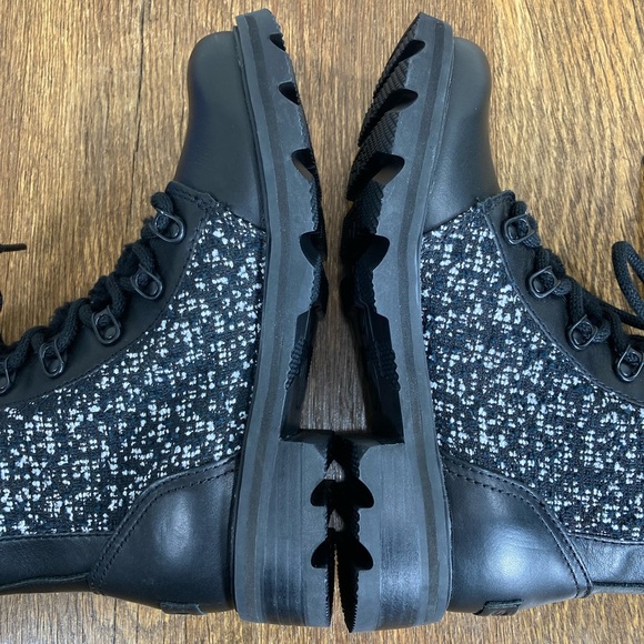 NEW Sorel Lennox Lace Waterproof Cozy Bootie Womens Size 6 Black/White - Picture 9 of 12